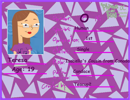 Teresa's ID Card