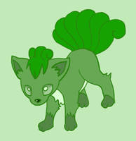 a green vulpix