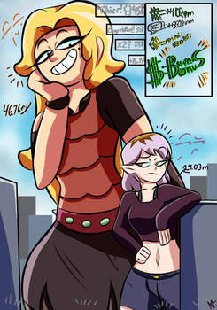 Amity VS Sasha Giantess Growth Drive 2