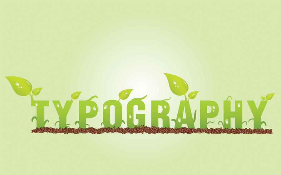 typograph in green