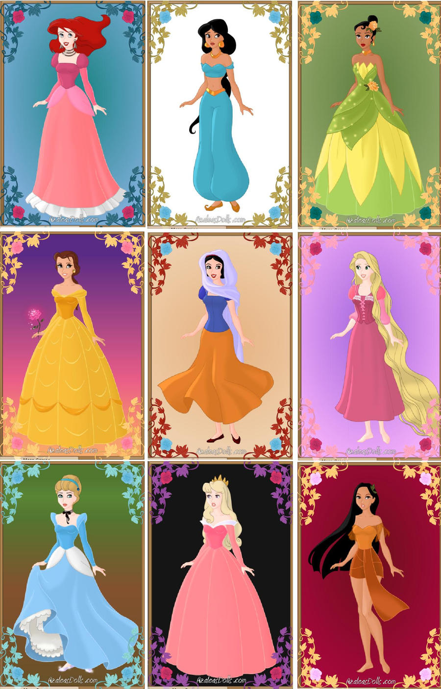 Diseny Infitinity Princesses disney princesses by iloveuyou111 on DeviantArt