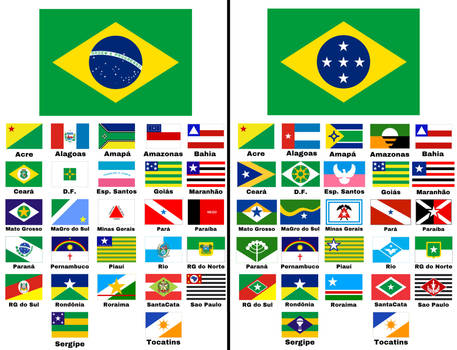 Brazilian Flag - Old vs New