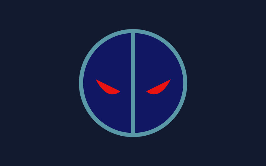 Deadpool Uncanny X-Force Suit Logo Wallpaper