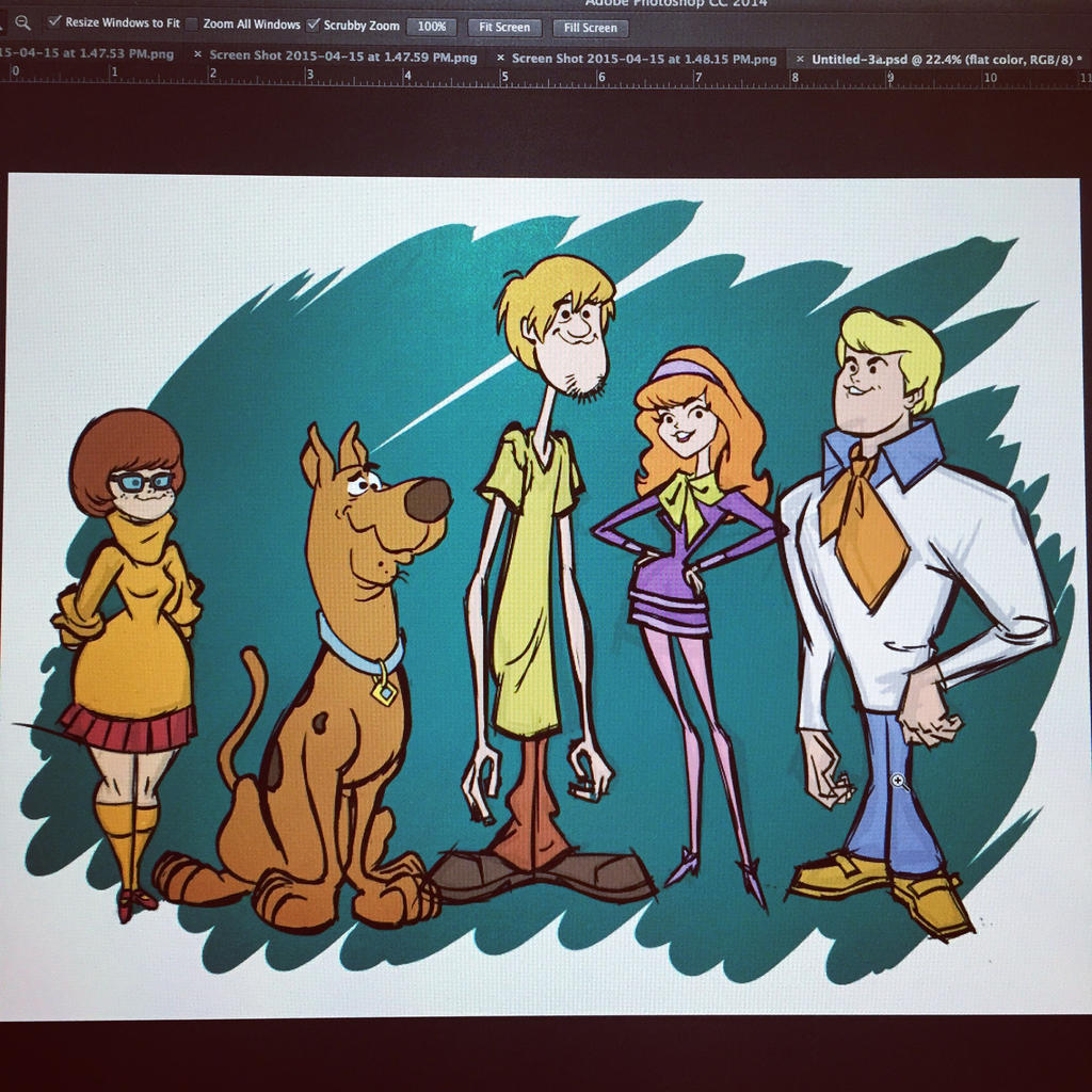 DAILY DRAWING #1: Scooby-Doo line-up