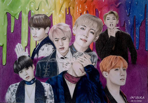 BTS - Blood Sweat + Tears (Colour Pencils)