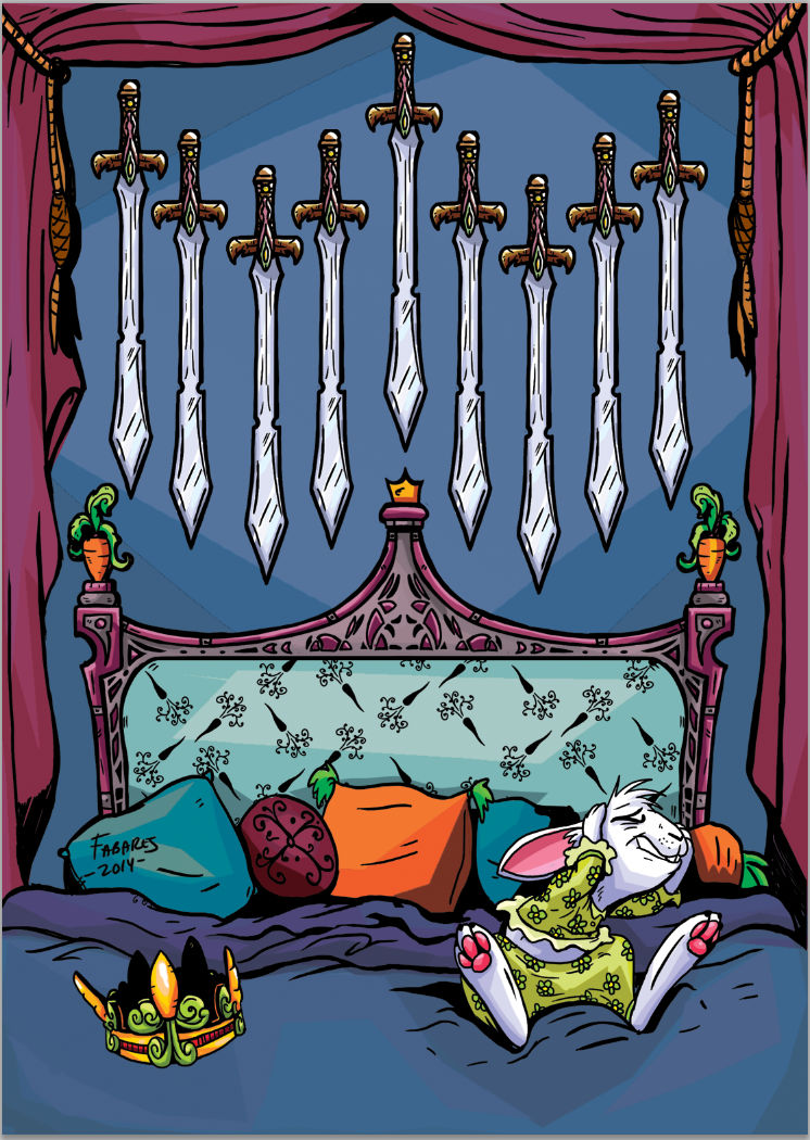 Dwight The Rabbit Rabbit King - Nine of Swords by FutureDwight on DeviantArt