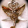 Four Wing Steampunk Pendant