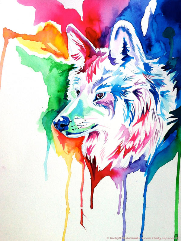 Rainbow Wolf Commission 2