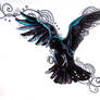 Raven Tattoo Design