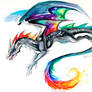 Tie-Dye Dragon Tattoo