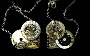 Steampunk Heart Pair