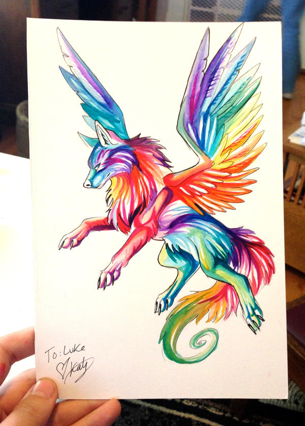 Small Rainbow Wolf