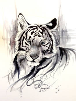 Ink Wash Tiger