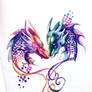 Two Dragons Pen Design