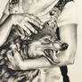 Lady with Wolf