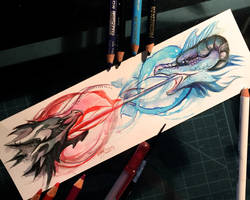 74- Dueling Dragons Bookmark