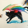 183- Black Rainbow Kitty