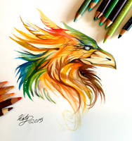 189- Phoenix Head Design