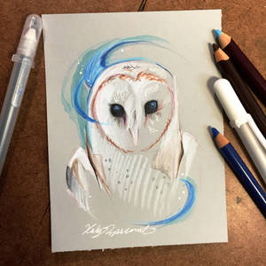 336- Mystic Barn Owl