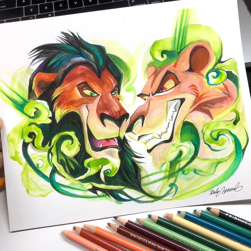 Scar and Zira by KatyLipscomb Scar and Zira by KatyLipscomb