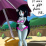 Marceline at the beach