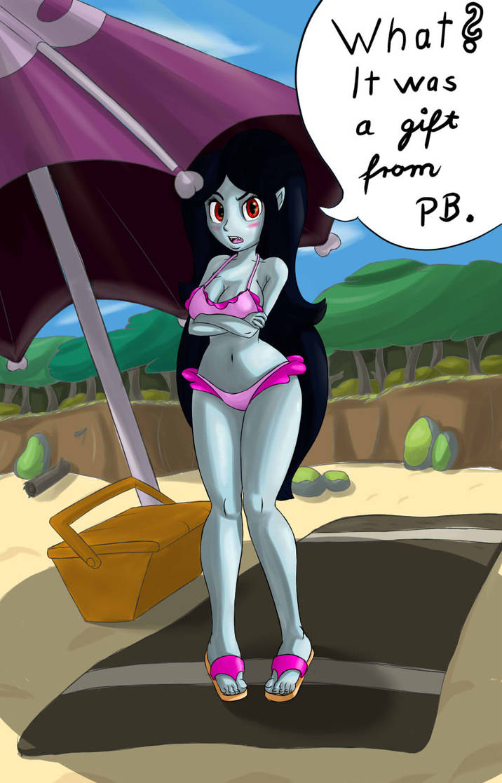 Marceline at the beach