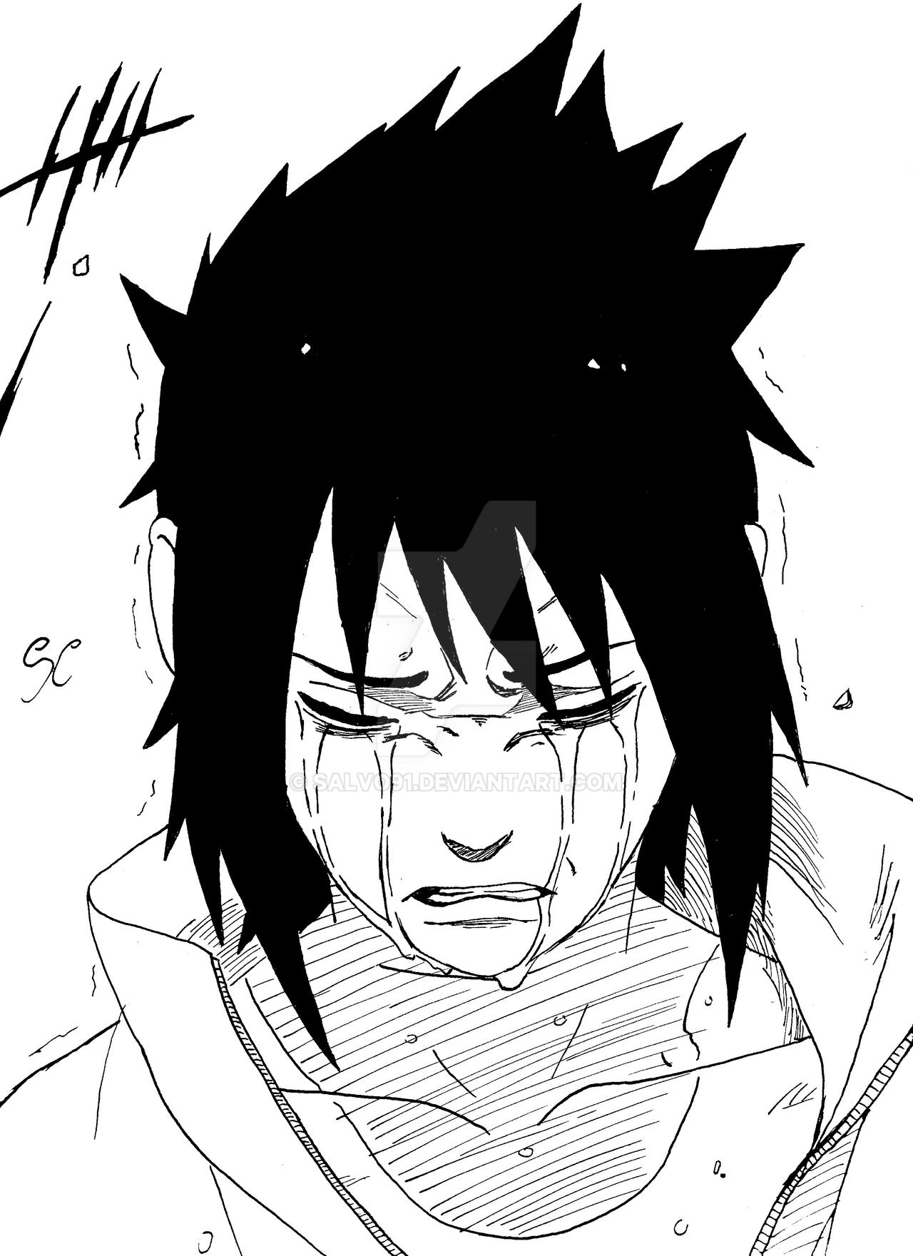 Sasuke crying by Salvo91 on DeviantArt