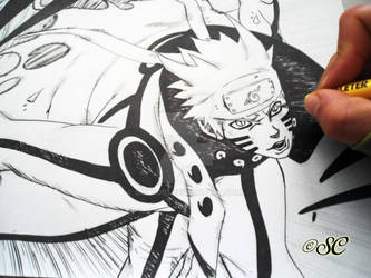 Naruto Kyuubi mode work in progress