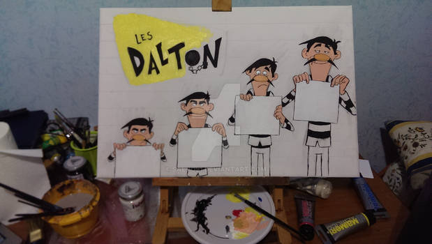 Canvas Les Daltons WIP