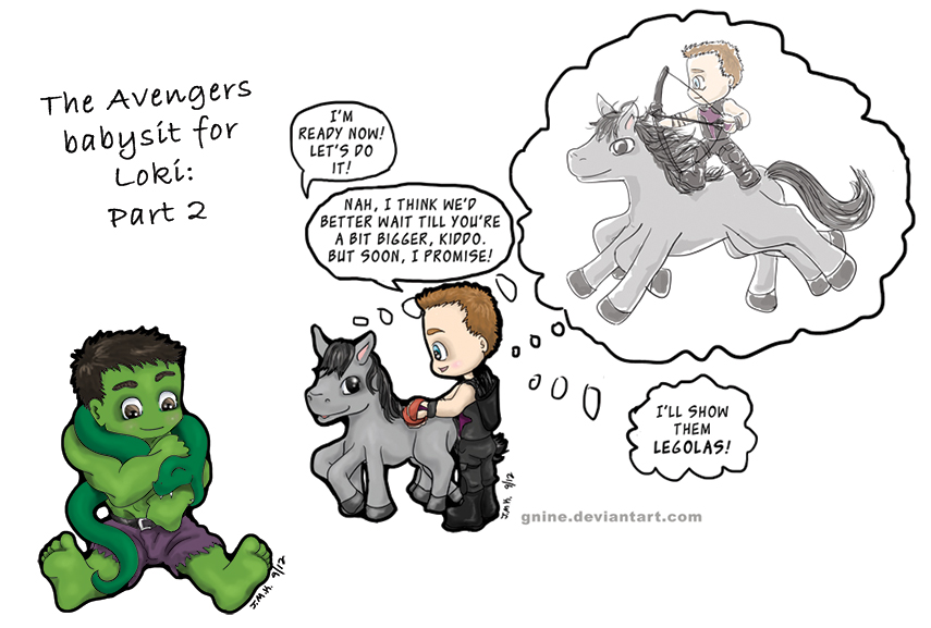 Avengers Babysit for Loki: Part 2