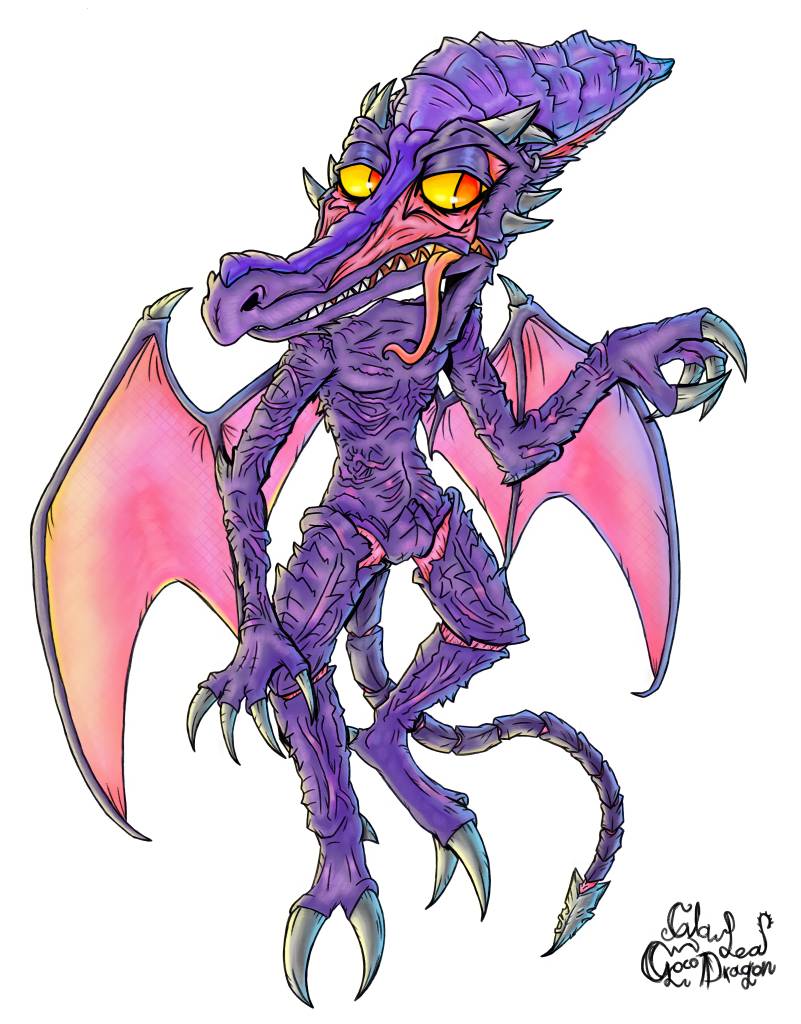 Ridley from Metroid Fanart by GlowLeaf-CrocoDragon on DeviantArt