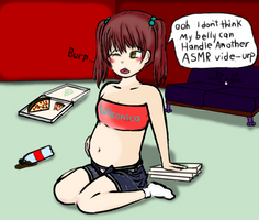 Overly Stuffed ASMR Belly | Loliconica Fan-Art