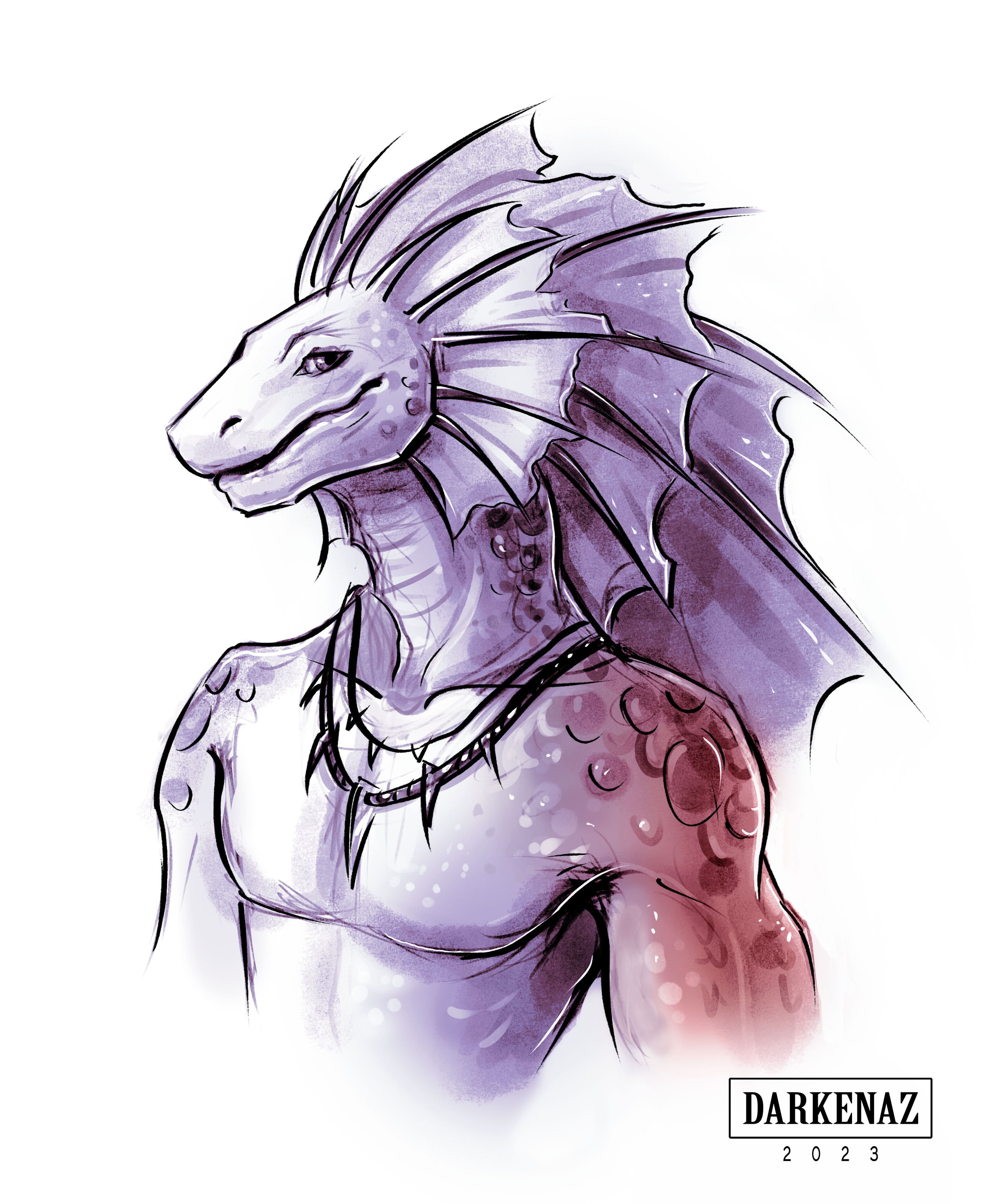 Bionic Lizardfolk Lizardfolk portrait by Darkenaz on DeviantArt