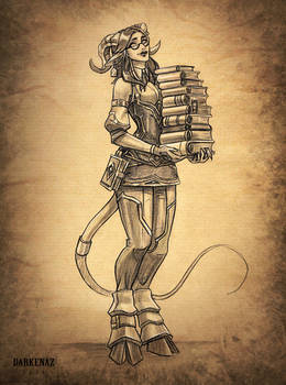 Draenei librarian