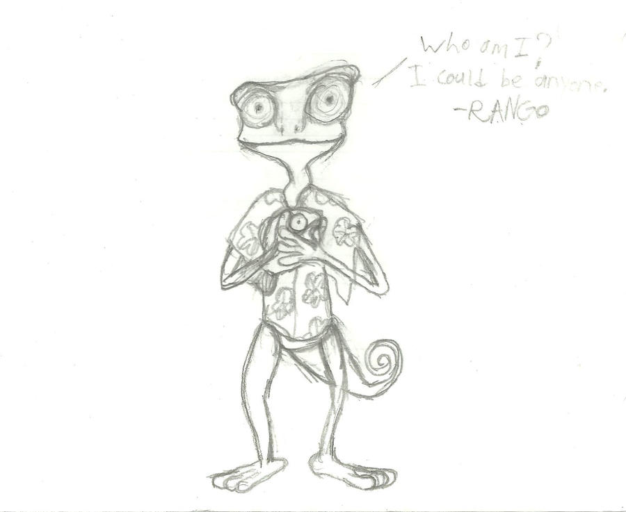 Rango Line Drawing by ZoraCatone on DeviantArt