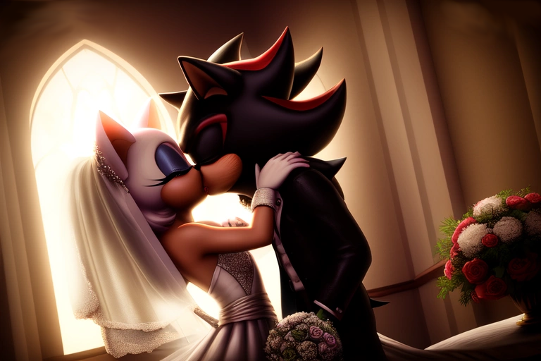 Shadow Love Rouge Shadow and Rouge - Wedding kiss by FantasyxFan on DeviantArt