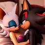 Shadow and Rouge - Cozy in bed