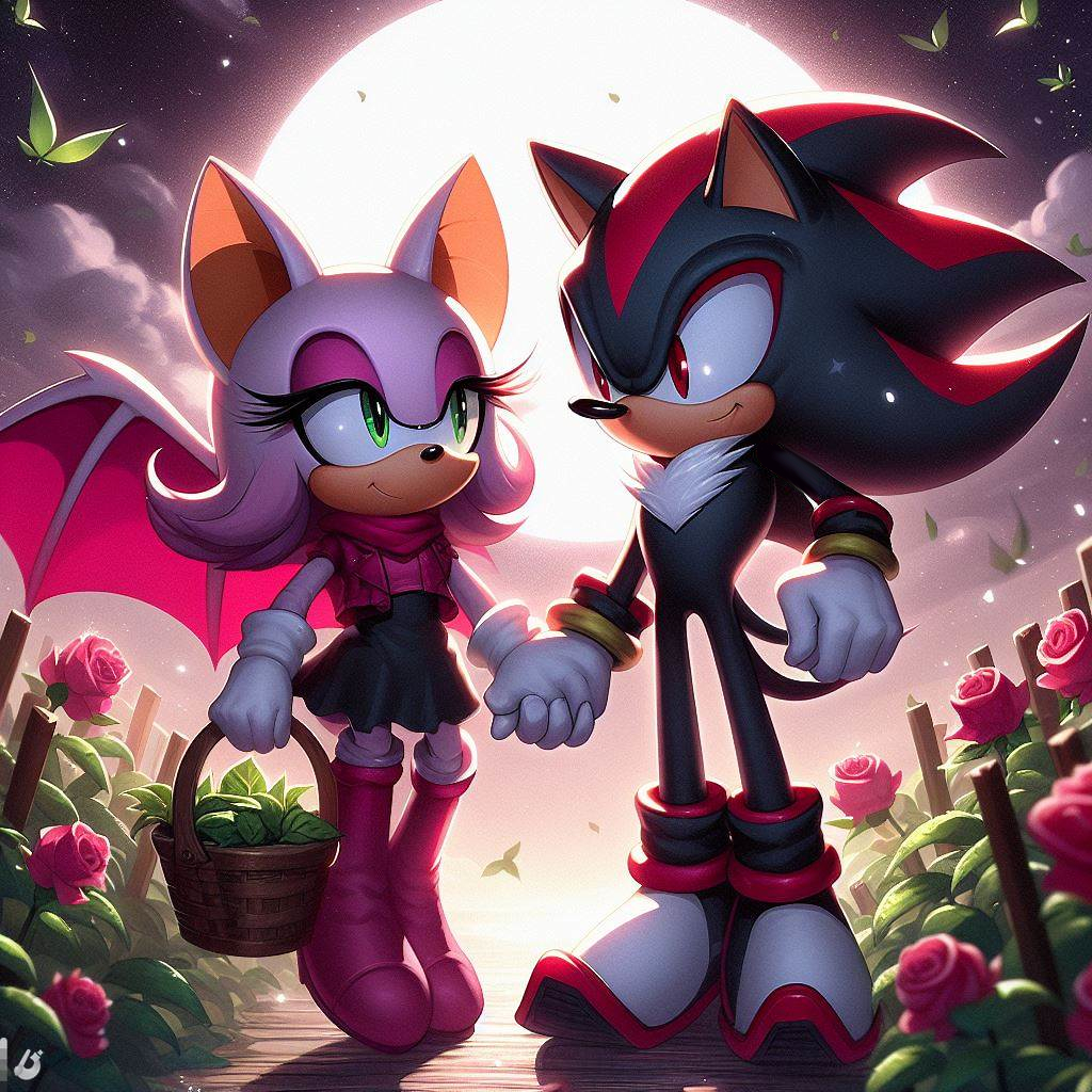Rouge and Shadow - Holding hands by FantasyxFan on DeviantArt