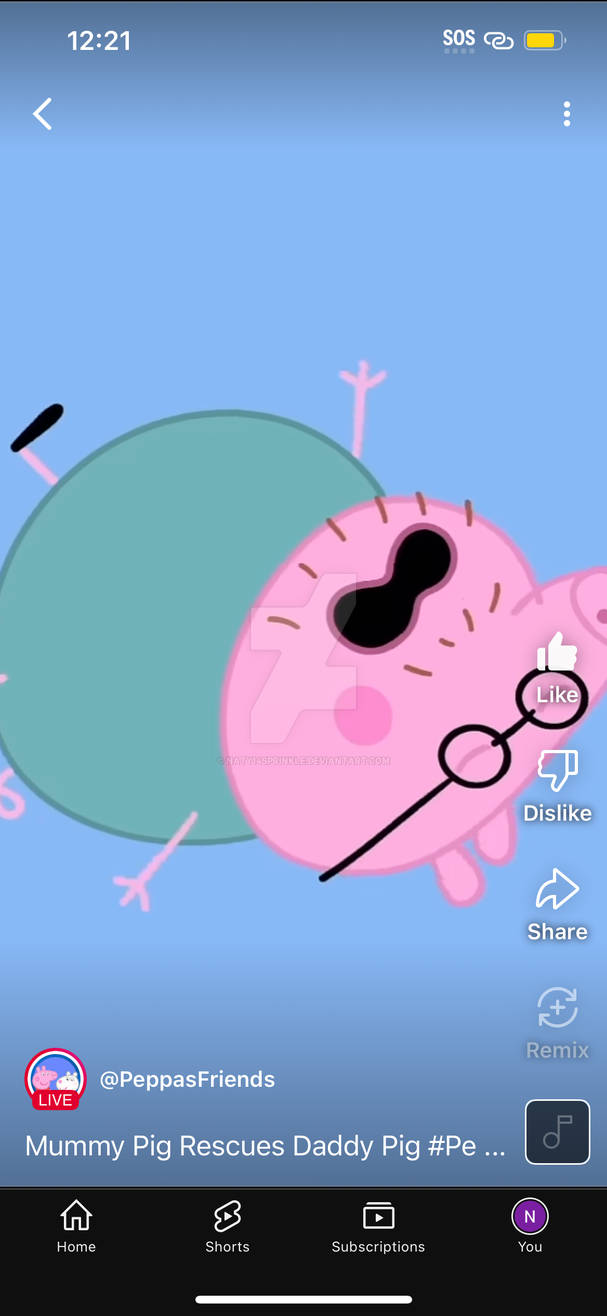 Exploding Daddy Pig Falling Daddy pig by naty14sprinkle on DeviantArt