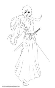 Rukia Kuchiki Lineart