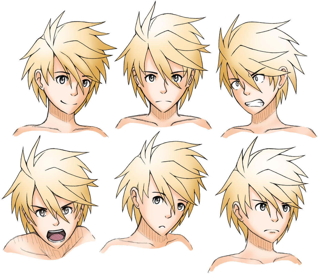 Character Concept - Blue Expressions