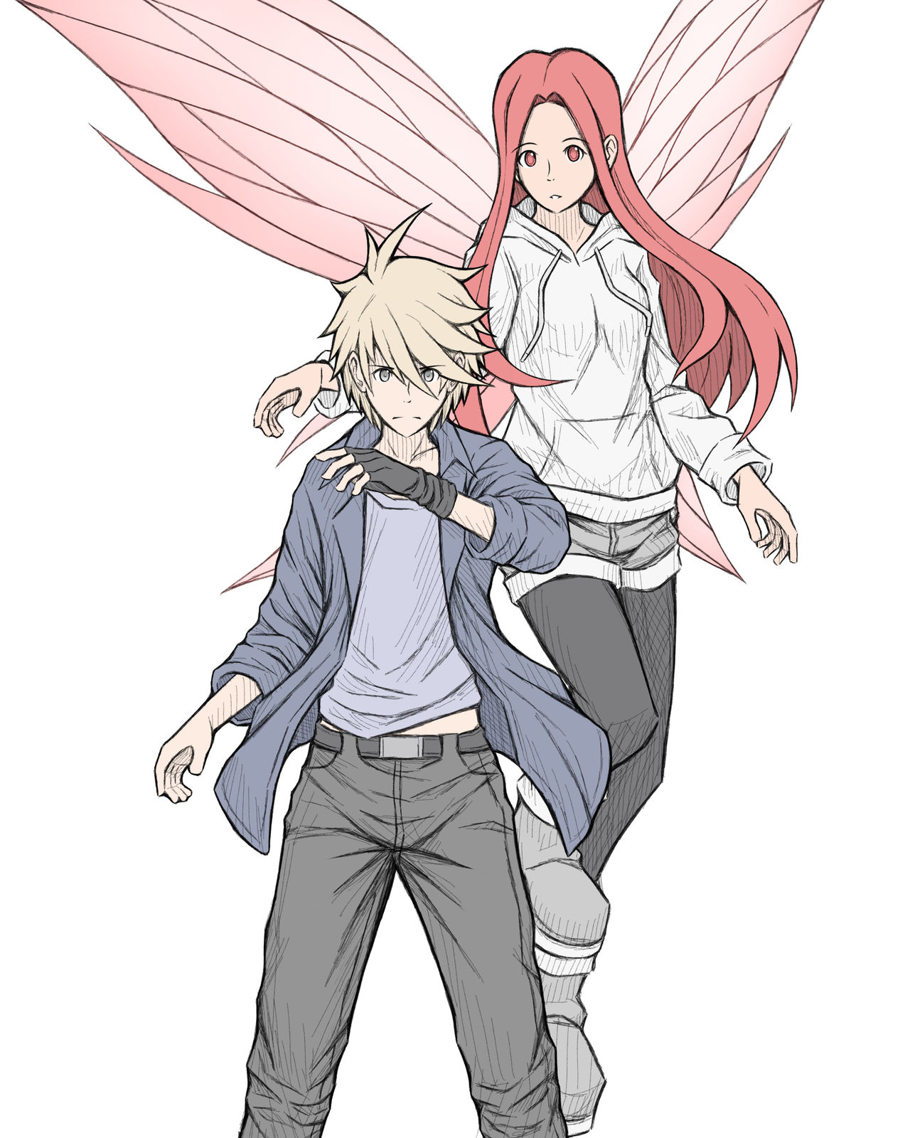 Rough Sketch - Blue and Scarlet (Again)