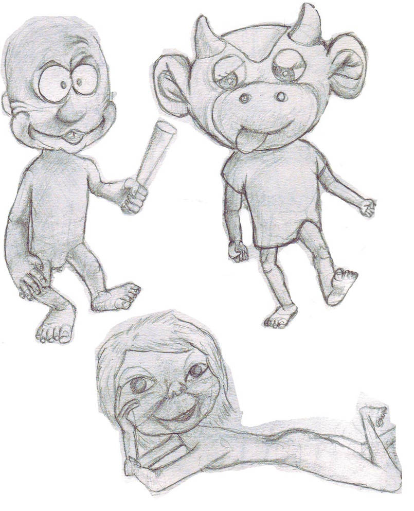 some comic figure sketches by Moson on DeviantArt