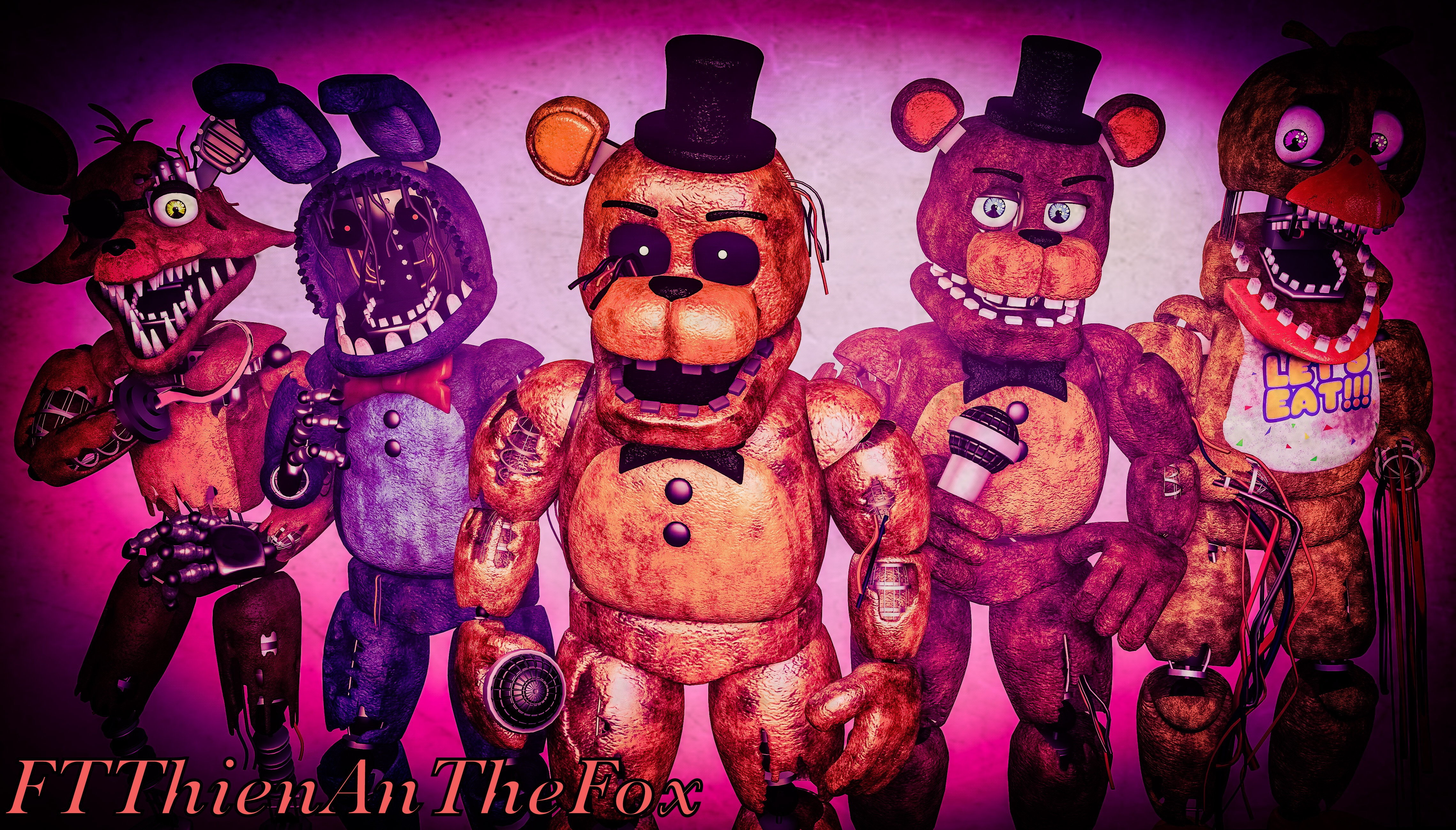 withered animatronics in fnaf 2｜Pesquisa do TikTok