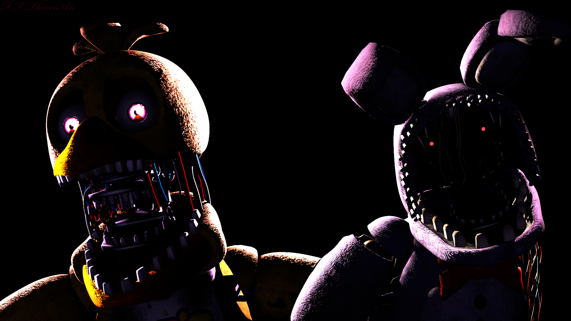 FNAF/SFM] WITHERED BONNIE AND WITHERED CHICA VOICE (2 year channel  anniversary special) 