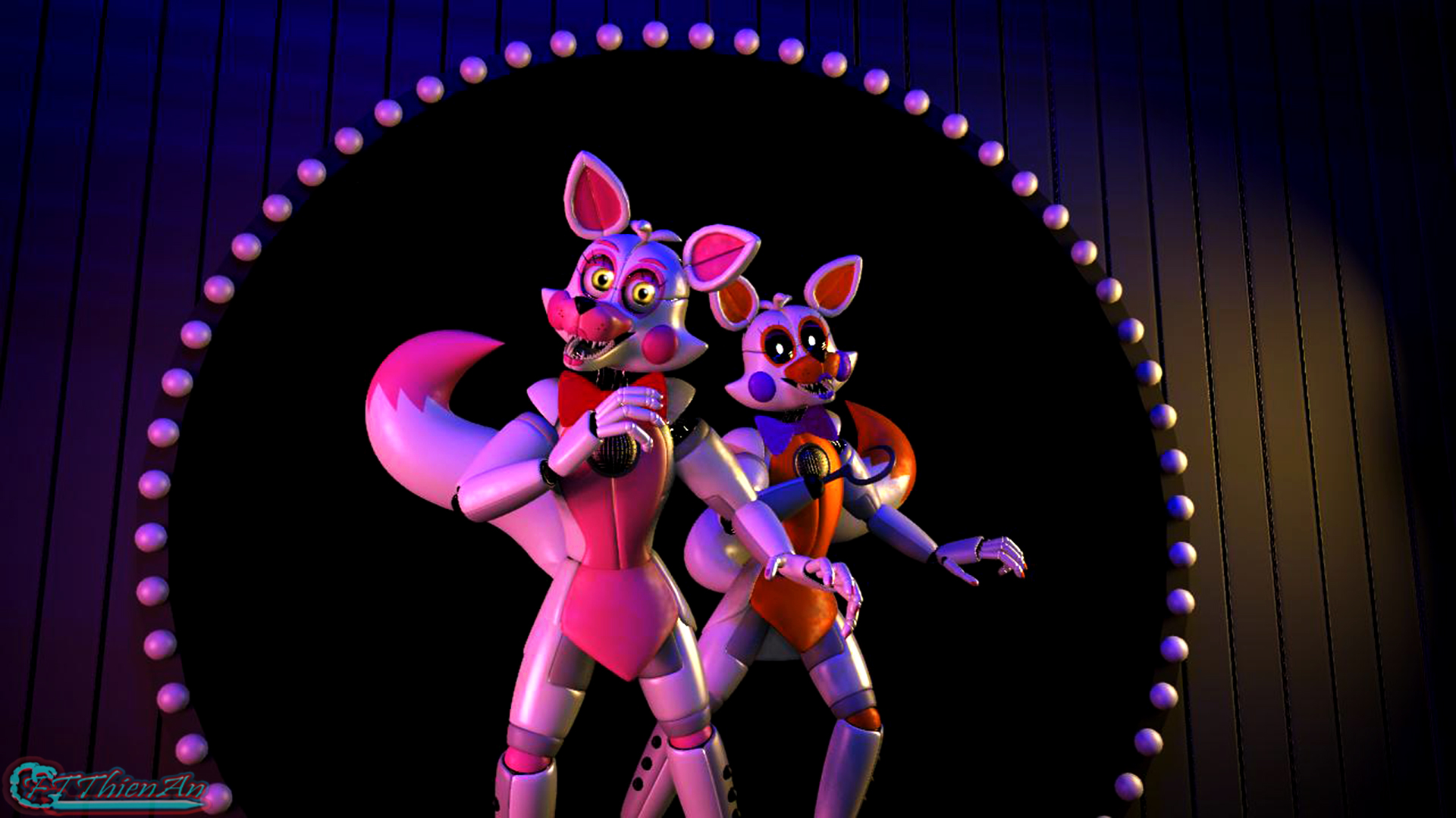 lolbit and Funtime Foxy Pupperton - Illustrations ART street