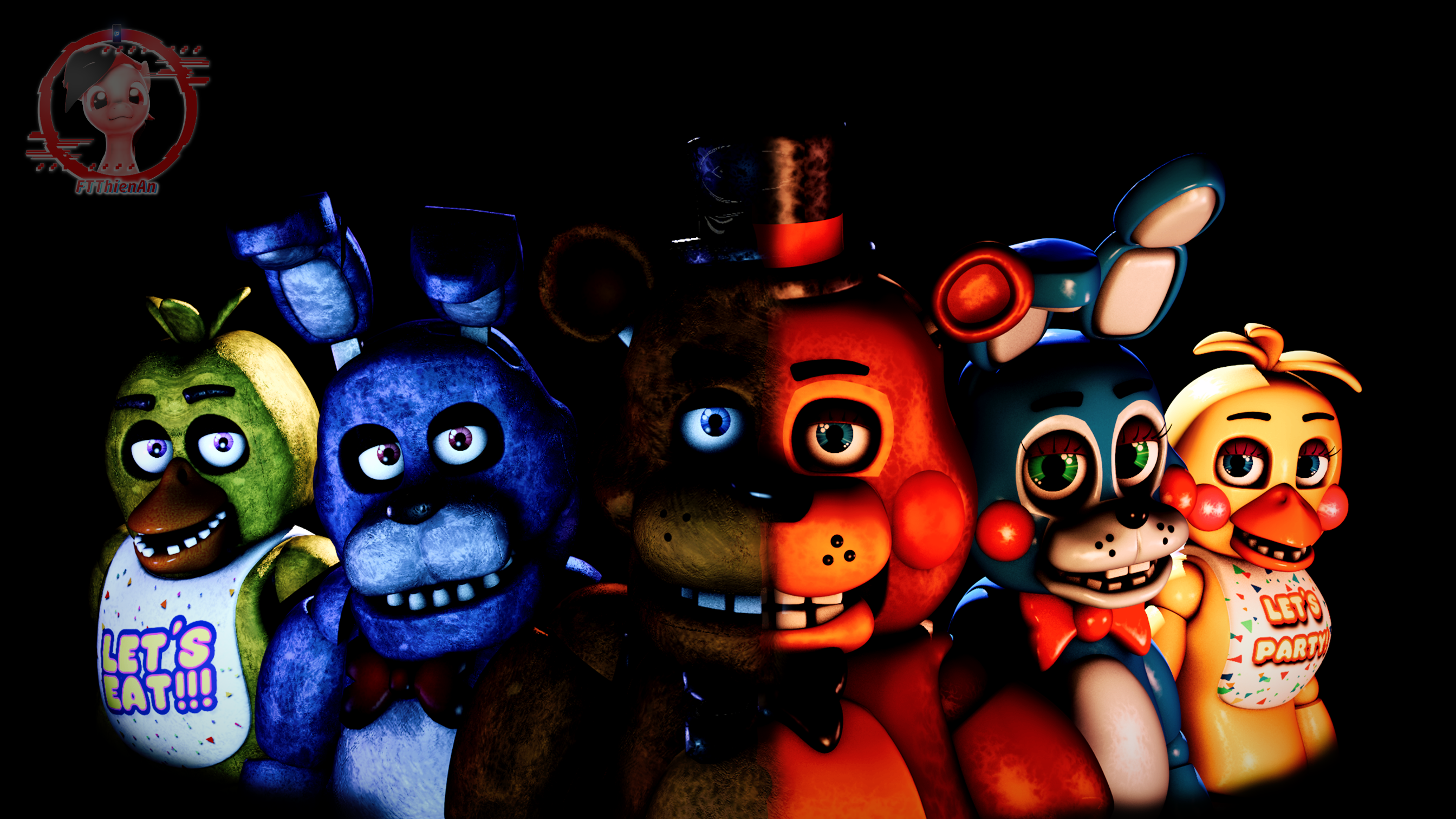 Wallpaper Nightmare Bonnie (FNAF-C4D) by TheRayan2802 on DeviantArt