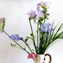 FREESIAS AND BLUEBELLS