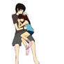 Anime Couple Snuggle