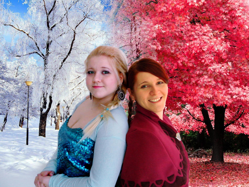 Frozen: Elsa and Anna cosplay by Erishika on DeviantArt